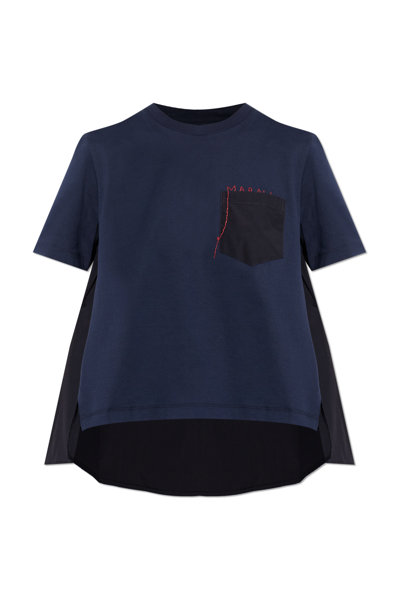 トップス MARNI / 16AW / Asymmetry Shirts Marni Asymmetric t-shirt with logo | Women's | Vitkac